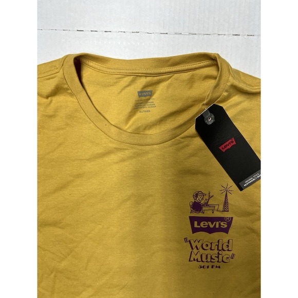 Levi's T Shirt World Music Double Side Print San Francisco CA Men's XL NEW - Picture 7 of 12
